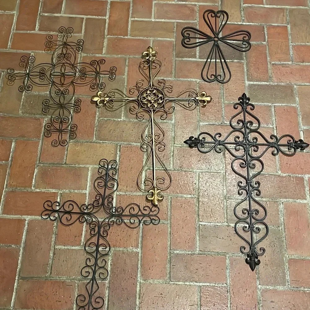 Group of Metal Crosses
